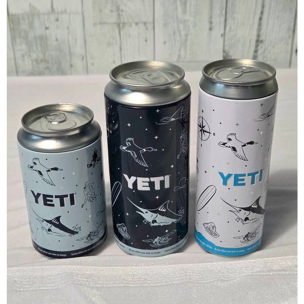 Yeti Limited Edition Pop Top Stash Can Lot Outdoors
